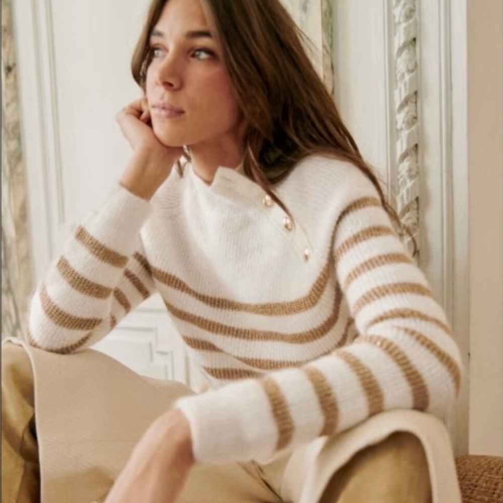 Sézane Trudy Jumper Super Kid Mohair and Wool Sweater